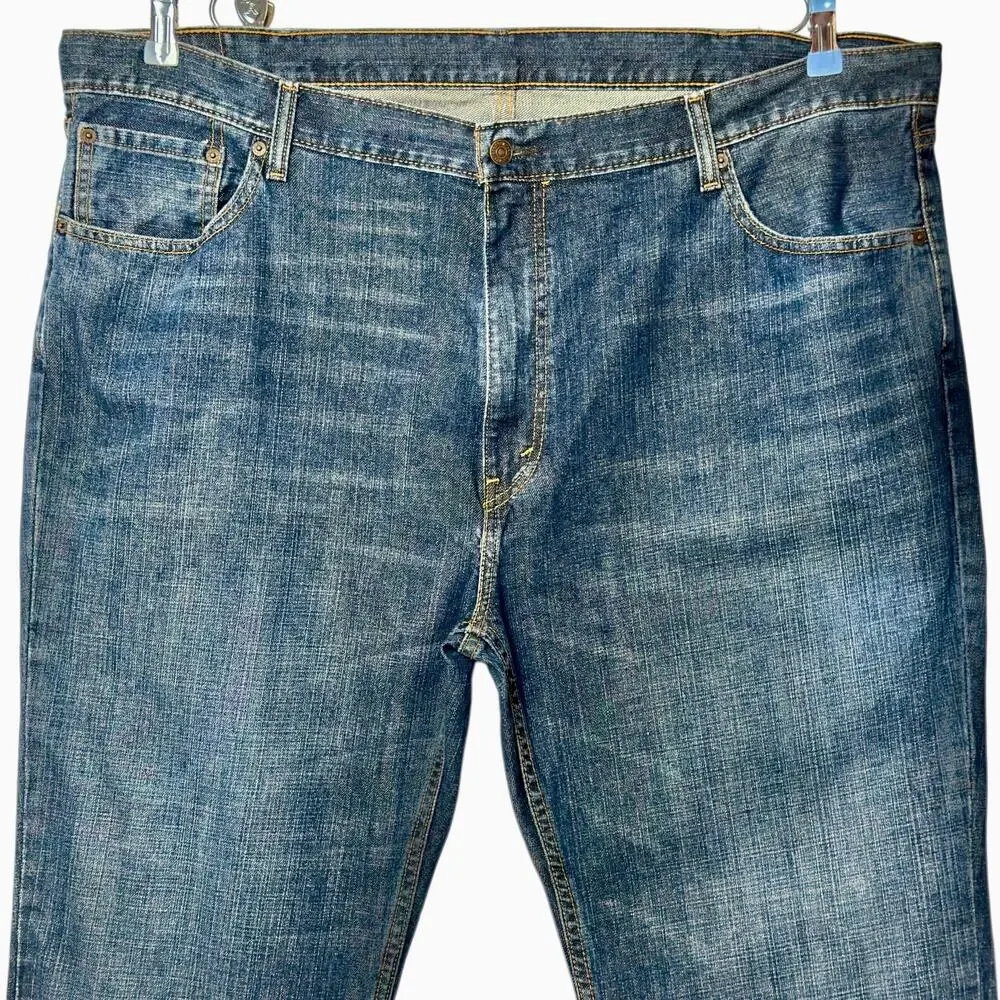 Levi’s 559 Relaxed Straight Jeans 46x30 (28) Big Tall Mid Wash Cotton Workwear